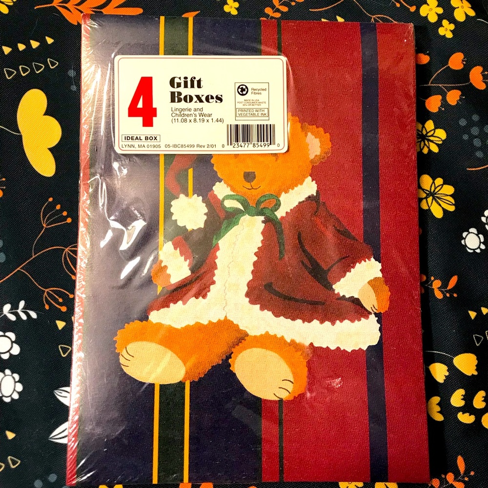 Vintage Christmas Gift Boxes. Sealed Package. Cleo Traditions
